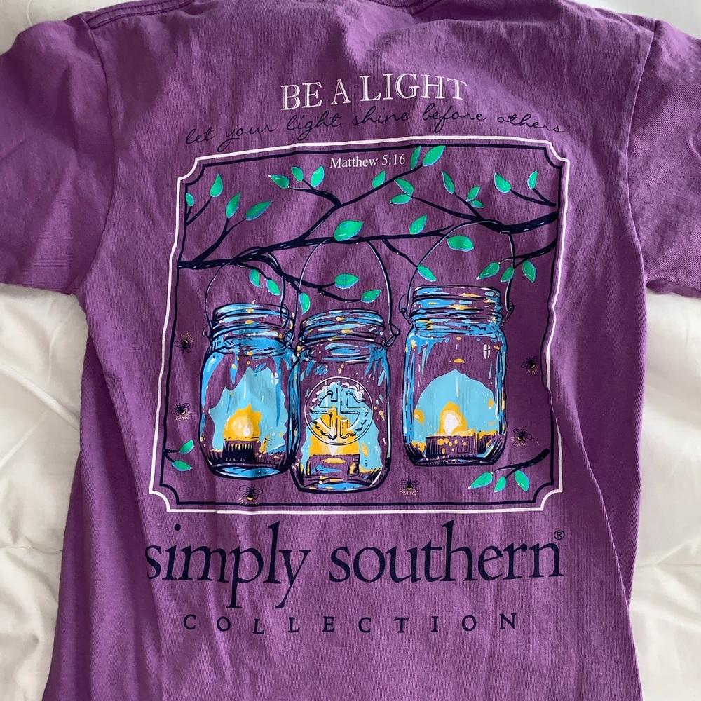 Simply southern purple top
